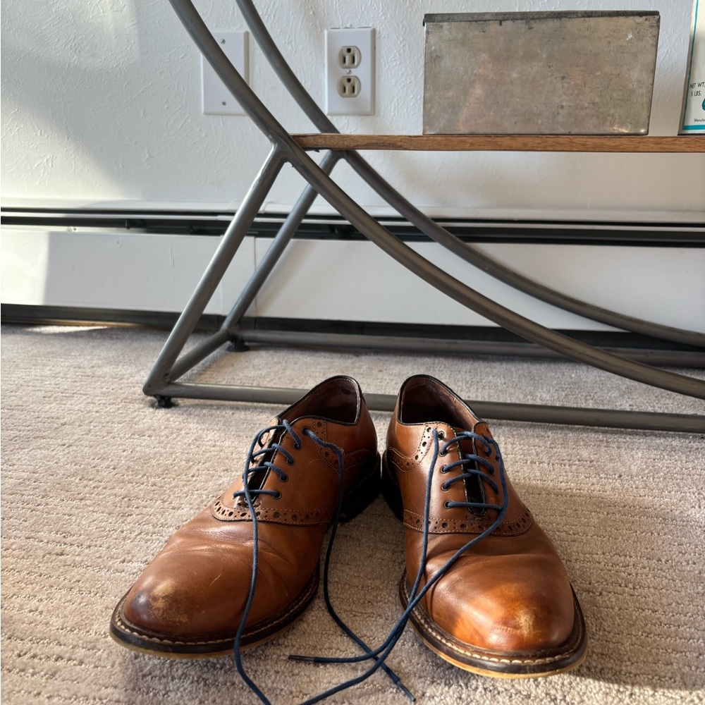 Classic Brown Leather Men's Dress Shoes